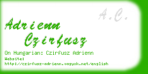 adrienn czirfusz business card